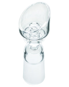 Close up view of Smokin' Buddies Female Angled Domeless Quartz Nail