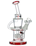 Red "Chigiriki" Layered Recycler with Matrix Perc