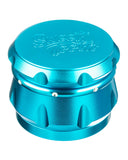 Teal 4-Piece Diamond Crest Aluminum Grinder