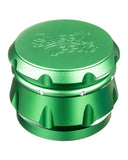 Green 4-Piece Diamond Crest Aluminum Grinder