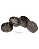 The Kind Pen Tri-Level Herb Grinder - Showing Gun Metal Grinder Disassembled