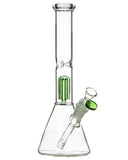 Smokin' Buddies 4 Arm Tree Perc Beaker with Diffused Downstem - Green