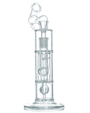 Smokin' Buddies Crystal Ball to Pillar Perc Sidecar Water Pipe Front View