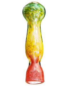 Dankstop Fritted Glass Rasta Chillum