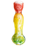 Dankstop Fritted Glass Rasta Chillum