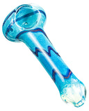 Fritted Spoon Pipe with Swirl Accents