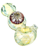 Fumed Mini Spoon Pipe with Mushroom Milli