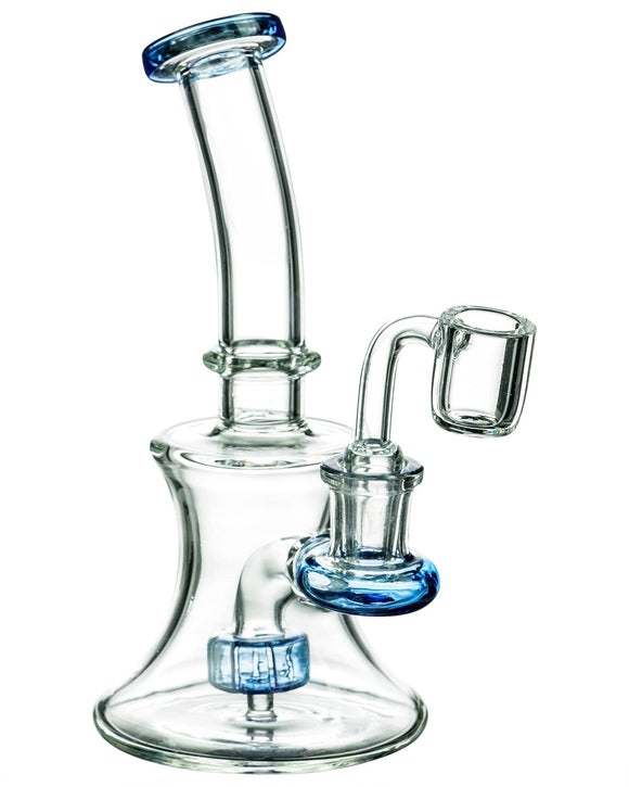 Hourglass Dab Rig With Colored Accents