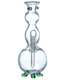 clear and green snowman beaker