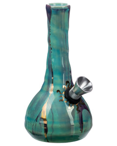 Smokin' Buddies Mini Porcelain Water Pipe Green