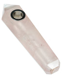 Natural Rose Quartz Stone Pipe by DankStop