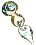 Smokin' Buddies Blue Overlap Twist Spoon Pipe