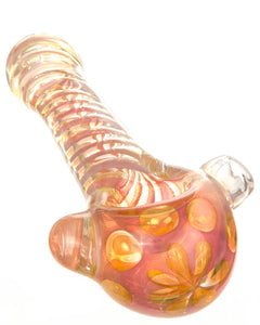 Smokin' Buddies - Pink and Gold Twisted Pipe