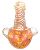 Smokin' Buddies - Pink and Gold Twisted Pipe