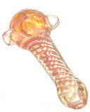 Smokin' Buddies - Pink and Gold Twisted Pipe