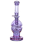 Front view of "Purple Rain" Smokin' Buddies Fab-Egg Dab Rig