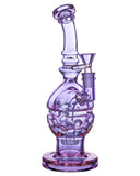 Profile view of "Purple Rain" Smokin' Buddies Fab-Egg Dab Rig.