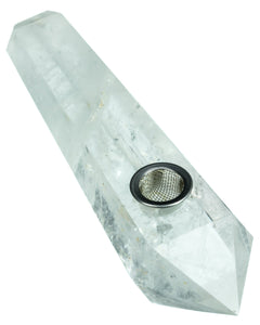 Quartz Crystal Stone Pipe