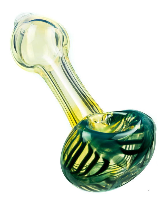 Raked Face Fumed Spoon Pipe