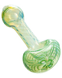 Raked Face Spiral Fumed Spoon Pipe