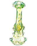 Rear view of  green Smokin' Buddies "Rocky Ring" Fumed Sherlock Bubbler.