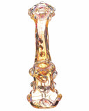 Front view of  pink Smokin' Buddies "Rocky Ring" Fumed Sherlock Bubbler.