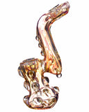 Another side view of  pink Smokin' Buddies "Rocky Ring" Fumed Sherlock Bubbler.