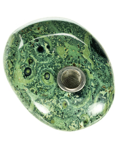 Round Kambaba Stone Pipe