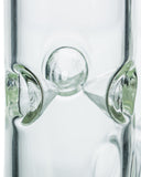 Smokin' Buddies Straight Tube Water Pipe - Clear - 3 Pinch Ice Catcher