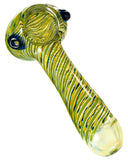 Tight Spiral Spoon Pipe w/ Fumed Glass