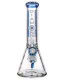 Diamond Glass 11" 9mm Thick Beaker Water Pipe