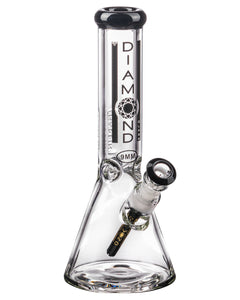 Diamond Glass 11" 9mm Thick Beaker Water Pipe Blue