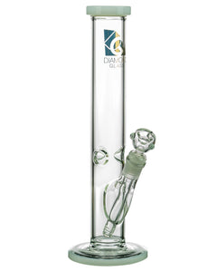 Diamond Glass 13" Classic Straight Tube Water Pipe Black