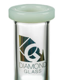 Diamond Glass 13" Classic Straight Tube Water Pipe