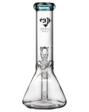 Diamond Glass 8" Basic Beaker Water Pipe - Rear View