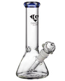 Diamond Glass 8" Basic Beaker Water Pipe - Blue