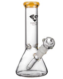 Diamond Glass 8" Basic Beaker Water Pipe - Topaz