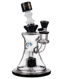 Diamond Glass Big Puck Dab Rig in Black