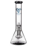 Diamond Glass Fixed Downstem Mini Beaker - Black