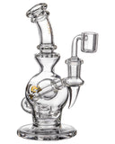 Diamond Glass "Rigception" Showerhead Perc Incycler Clear