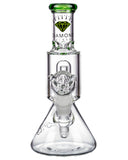 Diamond Glass Short Neck UFO Beaker Water Pipe