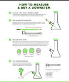 Smokin' Buddies 18mm to 14mm Vertical Cut Downstem - Downstem Measuring Guide