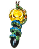 Empire Glassworks Dragon Wrapped Glass Pipe Top View