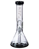 Grav Labs Black Accented Beaker Water Pipe with Inverted Restriction - Rear View