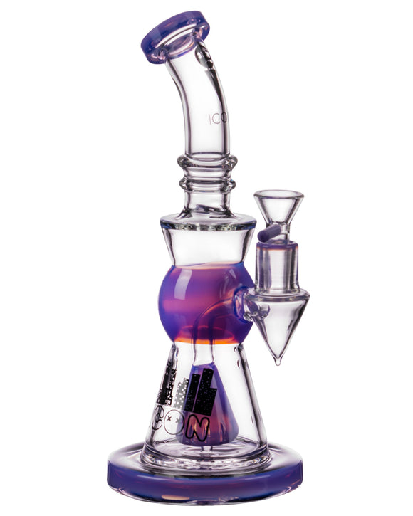 Icon Slyme Accented Cone Perc Water Pipe - Purple