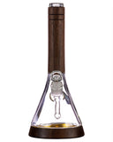 Walnut Wood Accented Beaker Bong