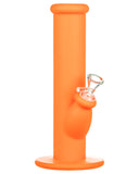 Nucleus 10" Silicone Straight Tube Water Pipe - Orange