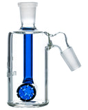 Nucleus Barrel Perc Ashcatcher - Blue Perc, Right View