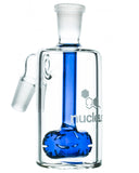 Nucleus Barrel Perc Ashcatcher - Blue Perc, Detailed View