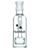 Nucleus Barrel Perc Ashcatcher - Clear Perc, Front View